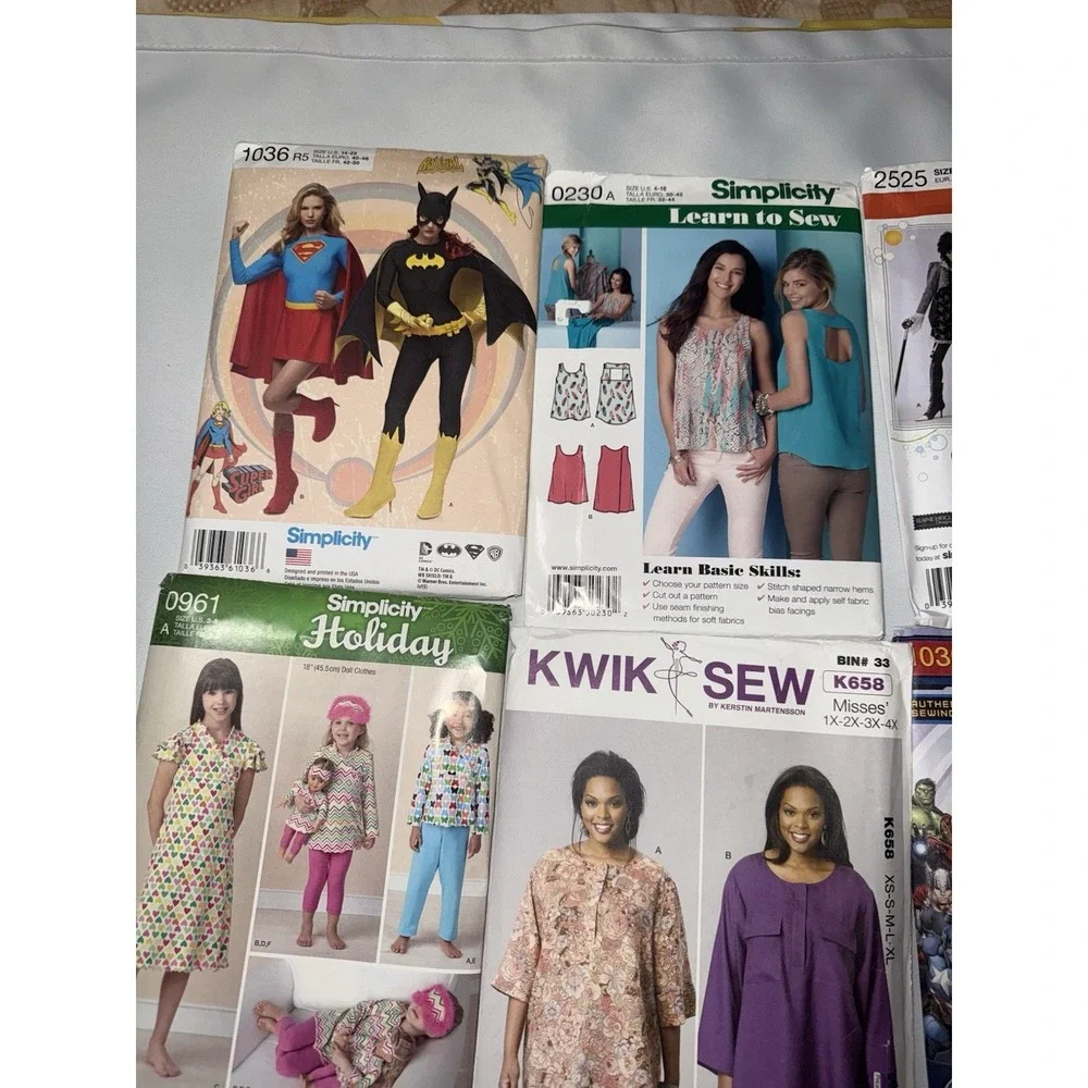 Pattern Lot‎ Sewing , Marvel Costumes , Dresses ,coats , Simplicity , Vogue, 14